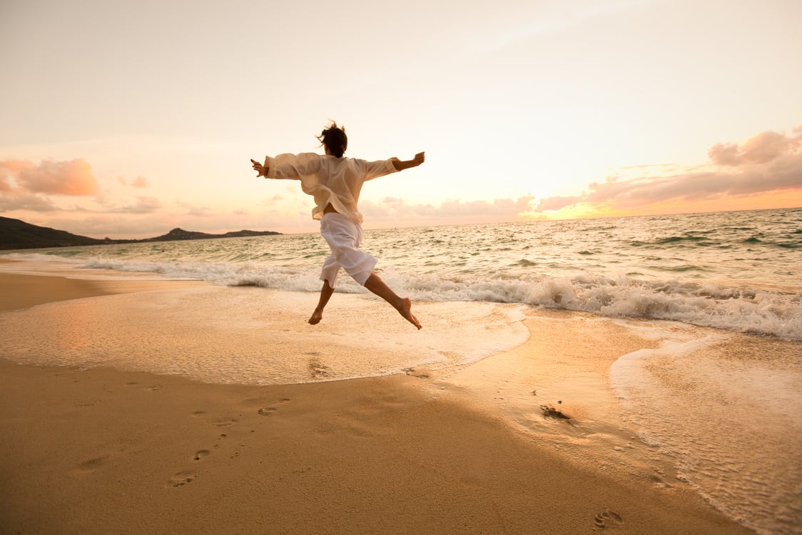 Woman on beach